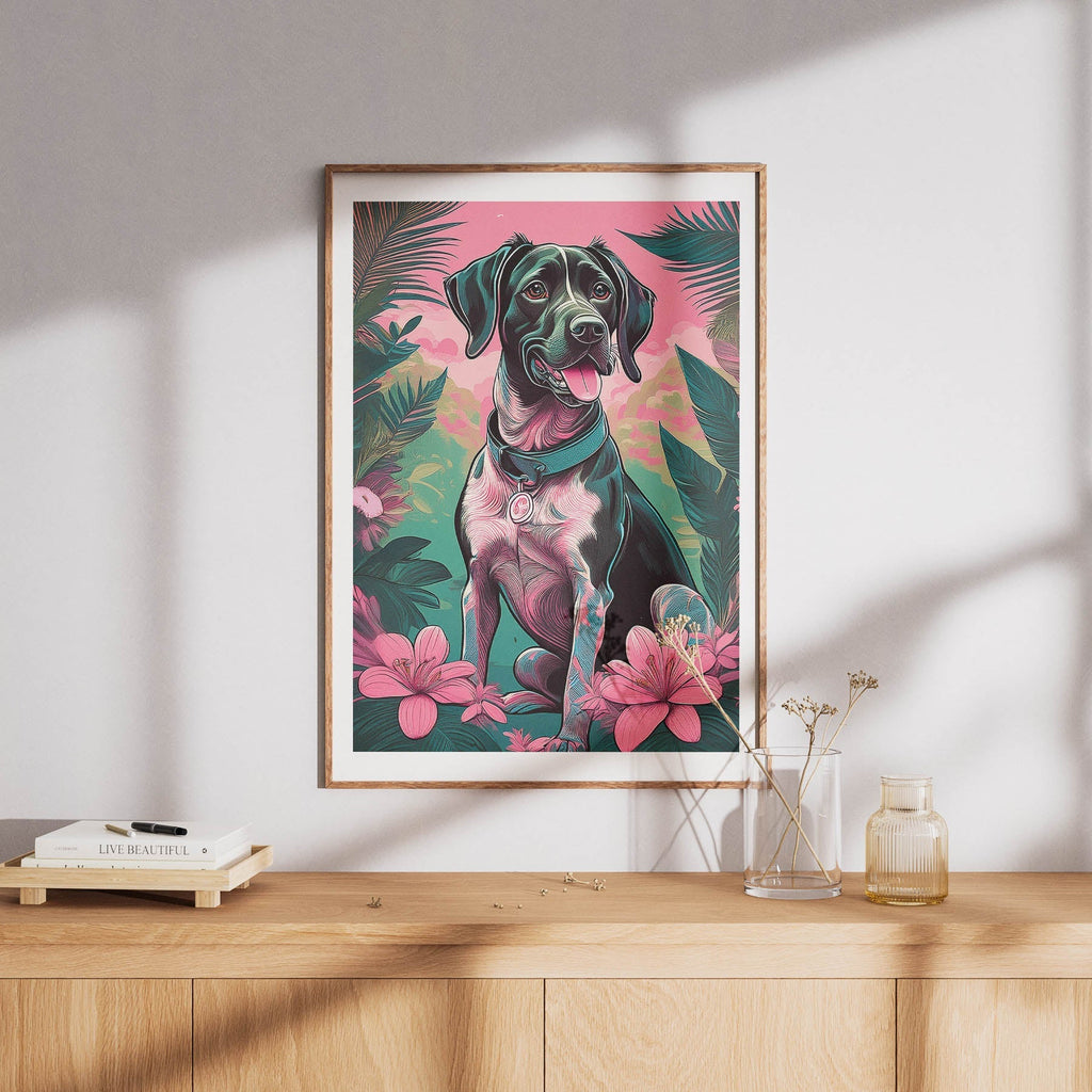 German Pointer Flowery Dog image 8