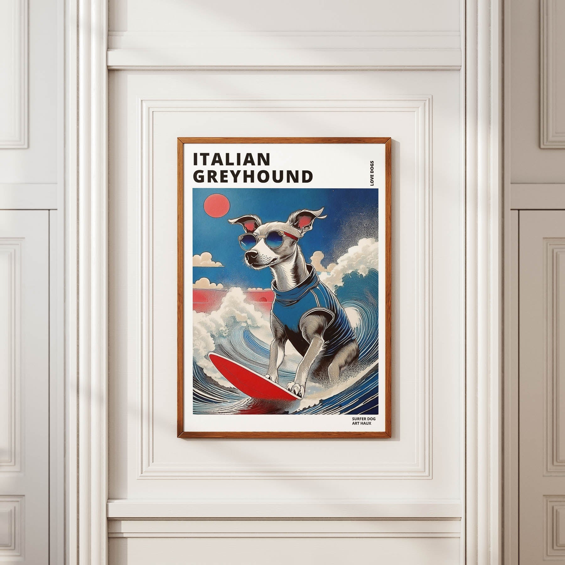 Italian Greyhound Hokosai Surfer Dogs 1 image 2