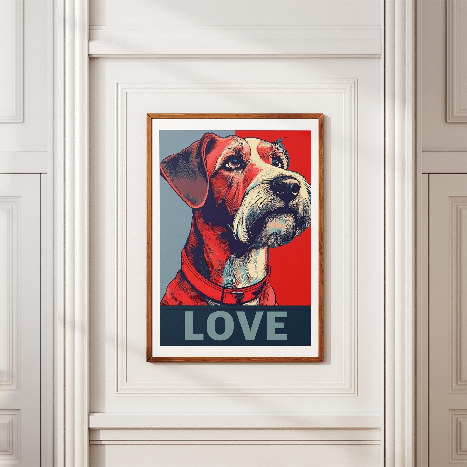 Irish Terrier LOVE Series Inspired by the Obama Poster image 3