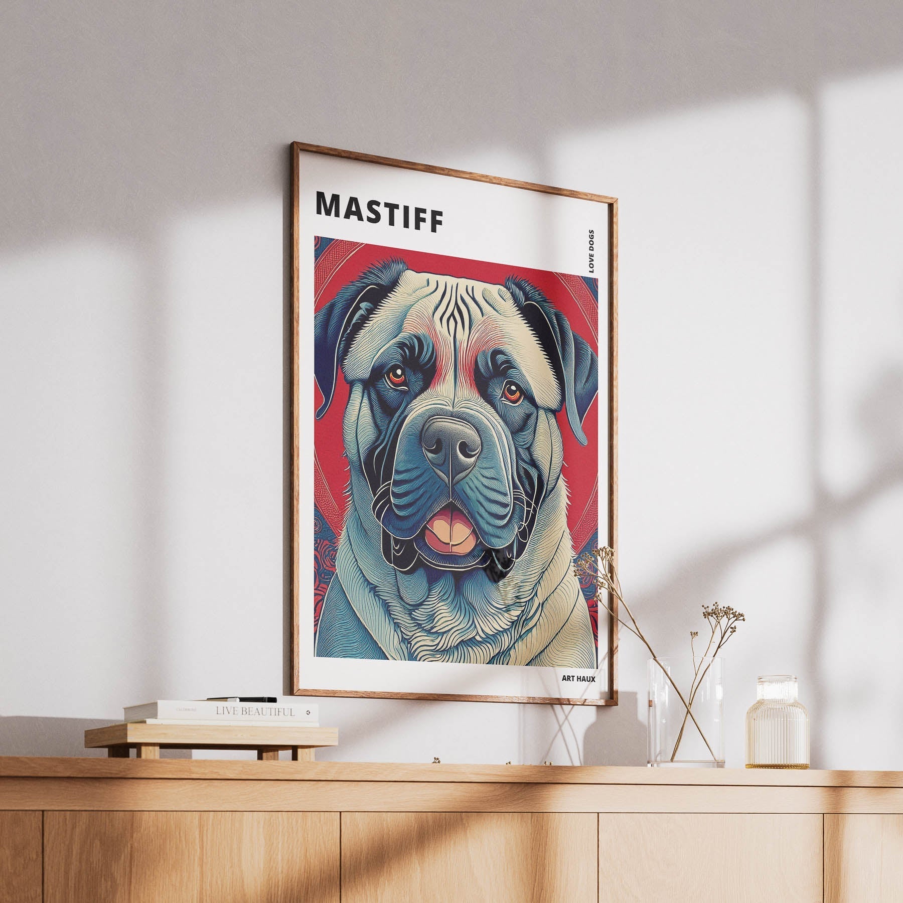 Maltese Hokusai Japanese Inspired Dog Series with Text image 5