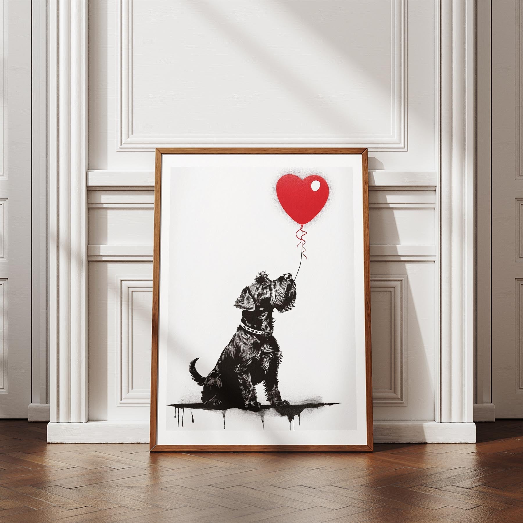 Schnauzer DOGSY Series inspired by the Art of Banksy image 4