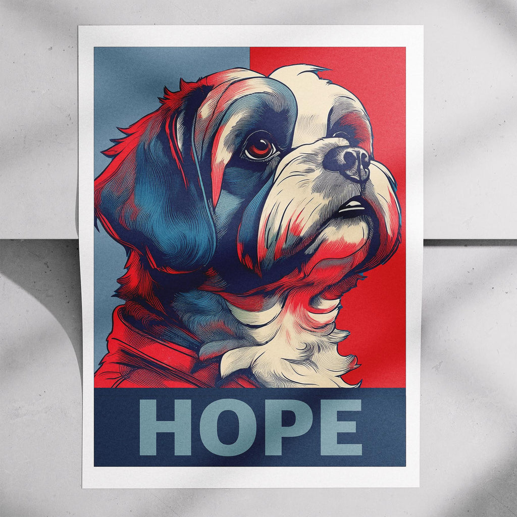 Shih Tzu HOPE Series Inspired by the Obama Poster image 7