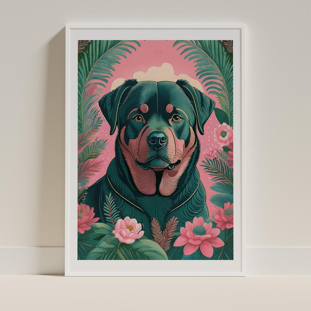 Rottweiler Flowery Dog image 9
