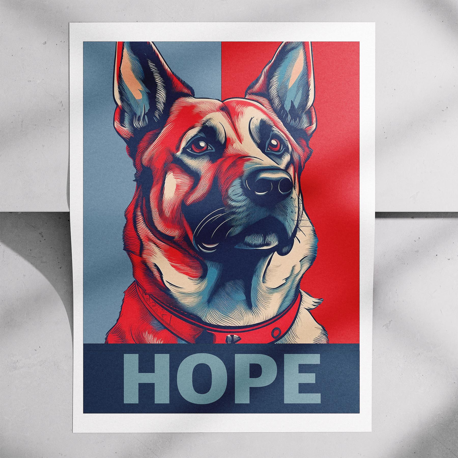 German Shepherd HOPE Series Inspired by the Obama Poster image 7