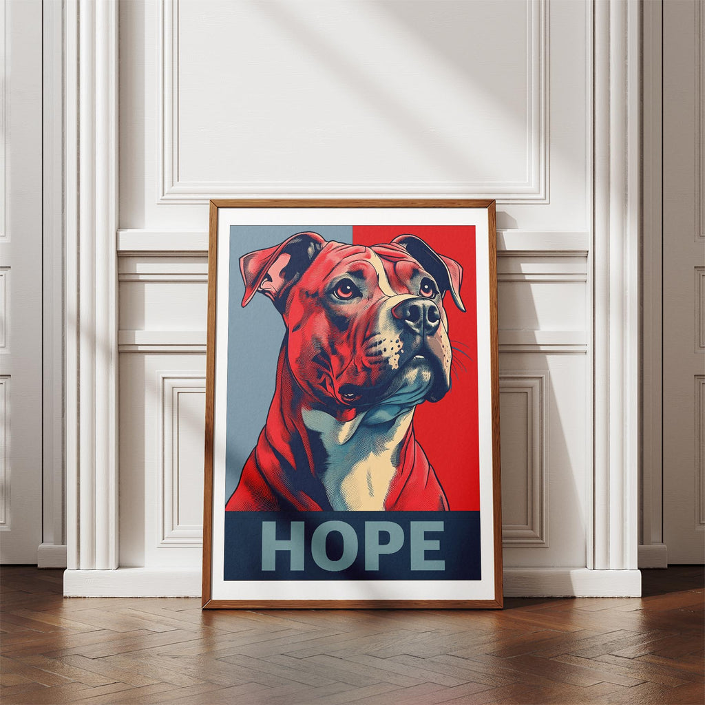American Pitbull Terrier HOPE Series Inspired by the Obama Poster image 4