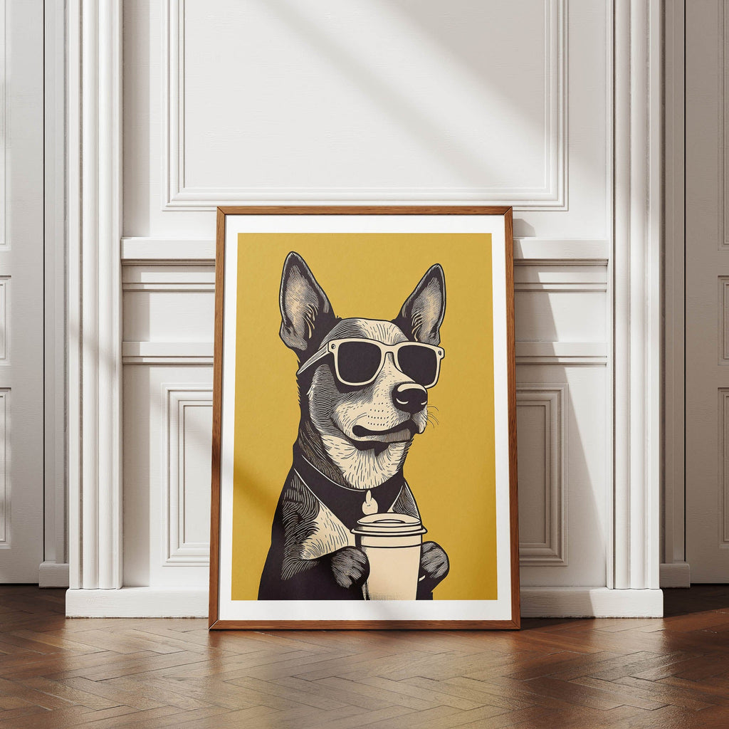 Cattledog Chillin Coffee Dog image 4