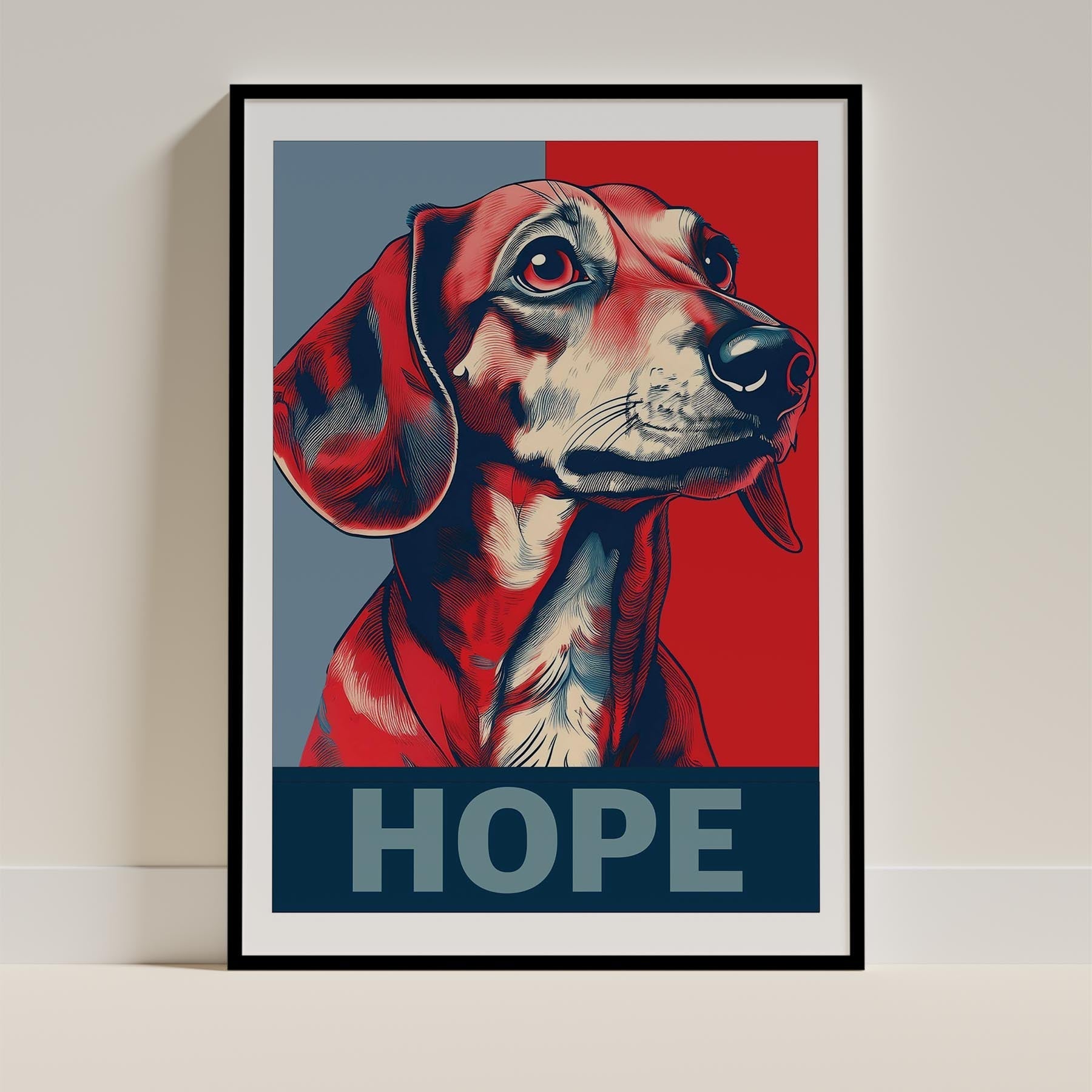 Dachshund HOPE Series Inspired by the Obama Poster image 11