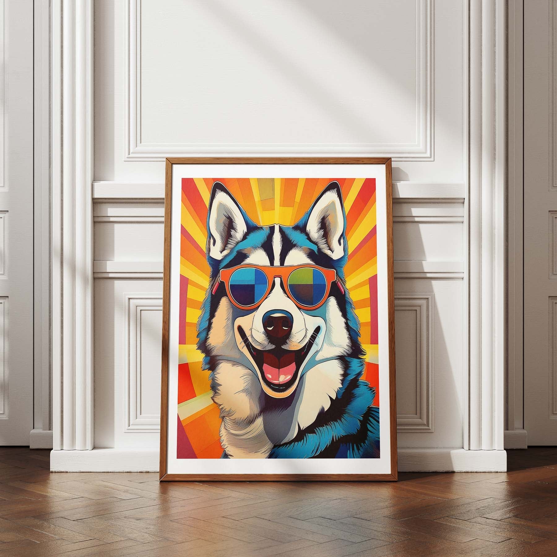 Siberian Husky In Colourful Sunnies 1 image 4