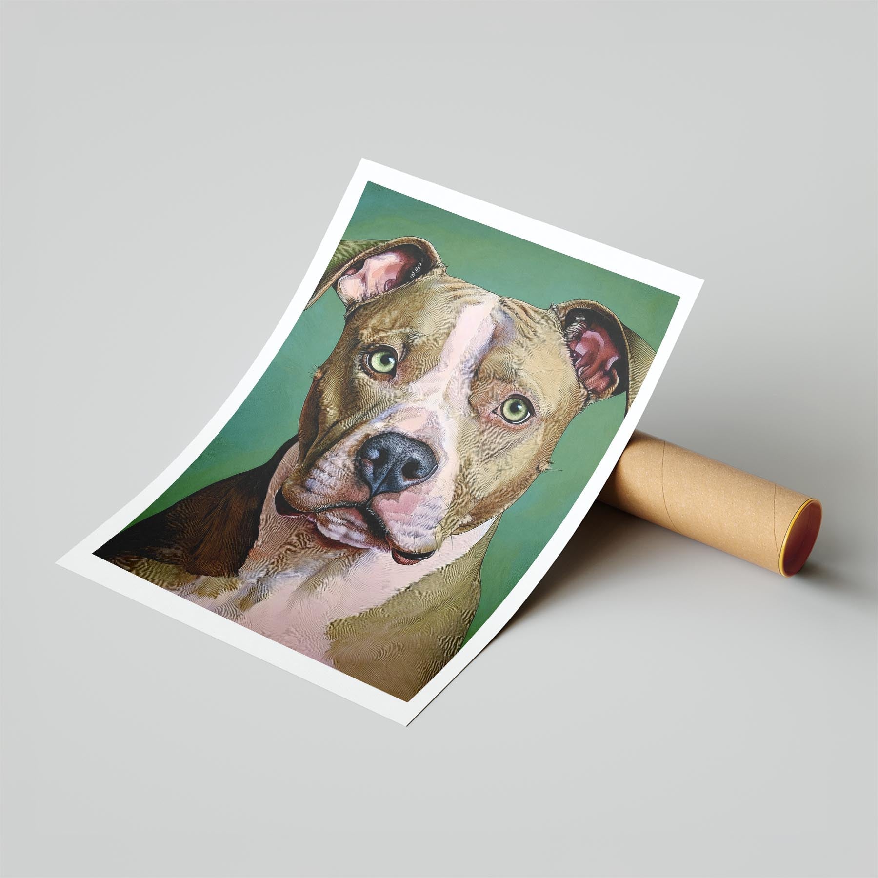 American Staffordshire Terrier Green Painted Series image 6