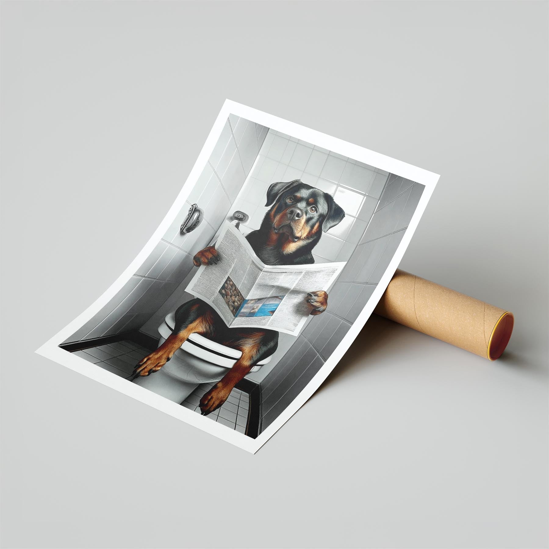 Rottweiler Toilet Humour Dog Series 1 image 6