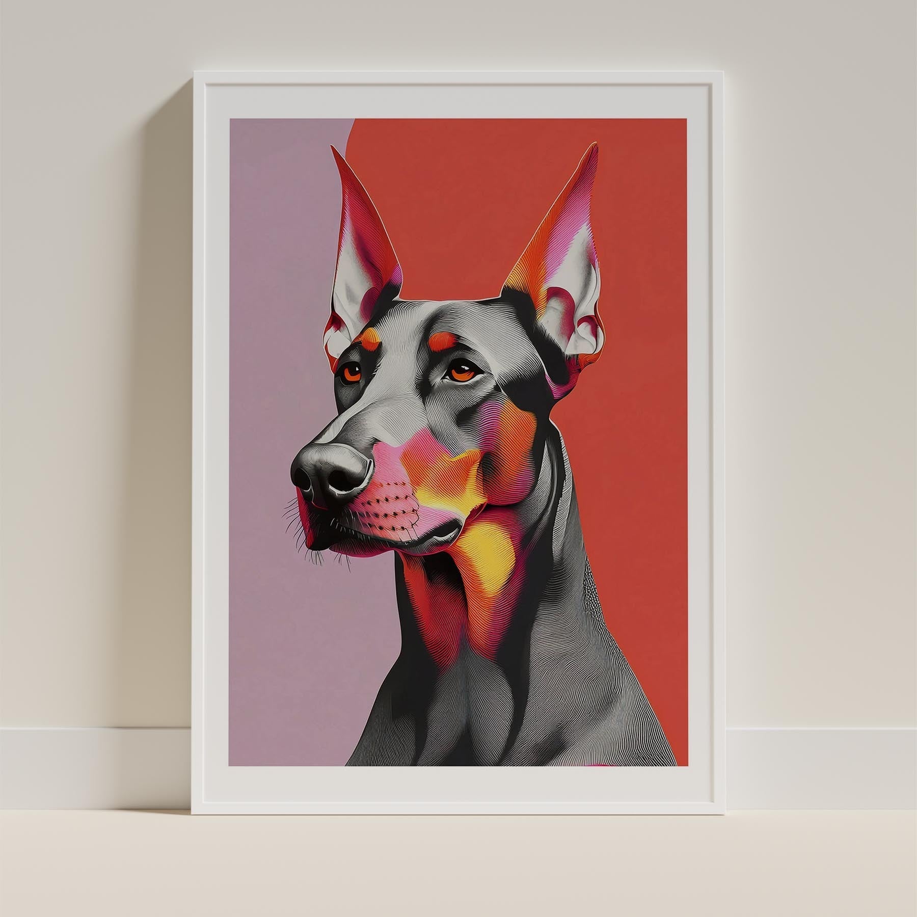 Doberman Modern Pop Dog Series image 11