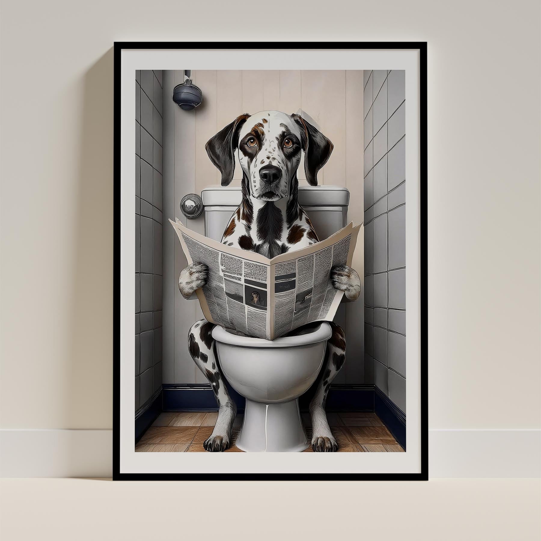Dalmatian Toilet Humour Dog Series image 0