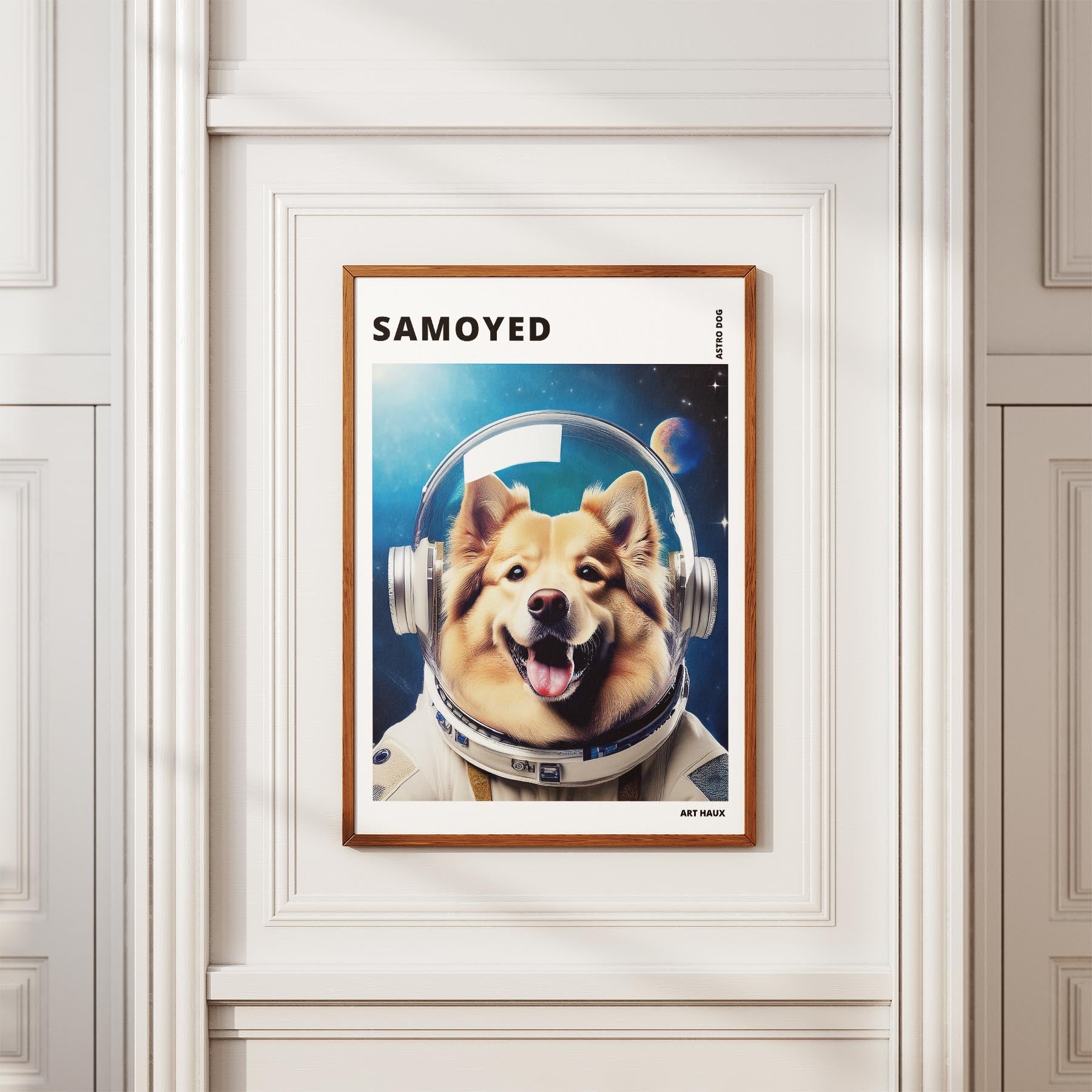 Samoyed Astronaut Dog Series with Text Astro Dog image 3