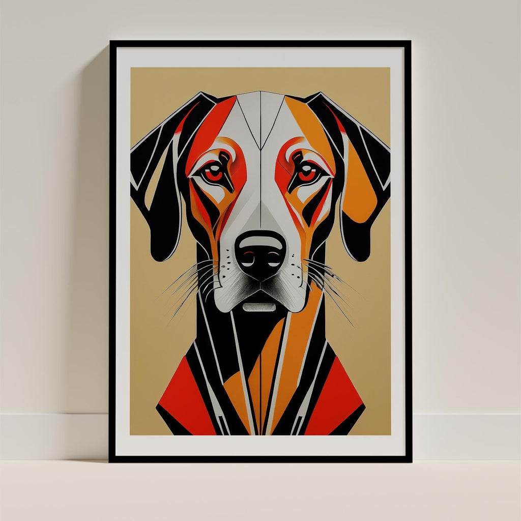 Rhoedesian Ridgeback Geometric Orange Series image 0