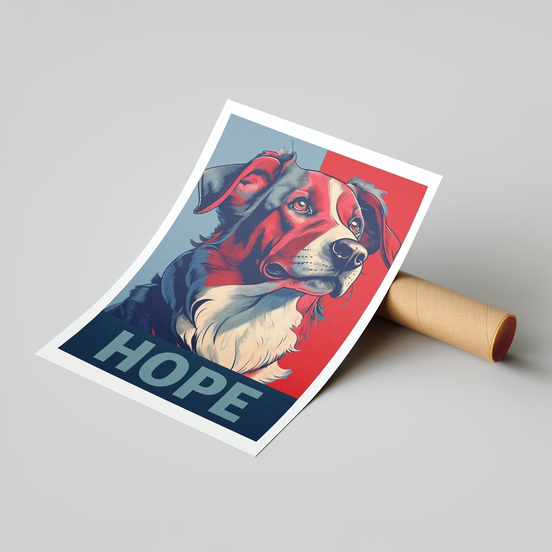 Border Collie HOPE Series Inspired by the Obama Poster image 6