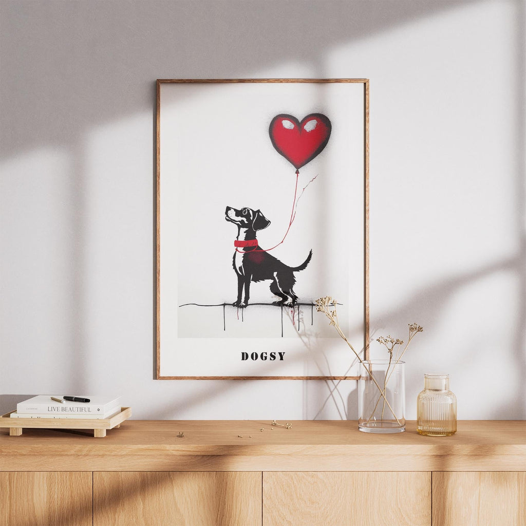 Jack Russell DOGSY Series inspired by the Art of Banksy with text Dogsy image 8