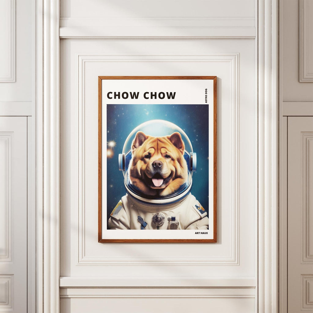 Chow Chow Astronaut Dog Series with Text Astro Dog image 3