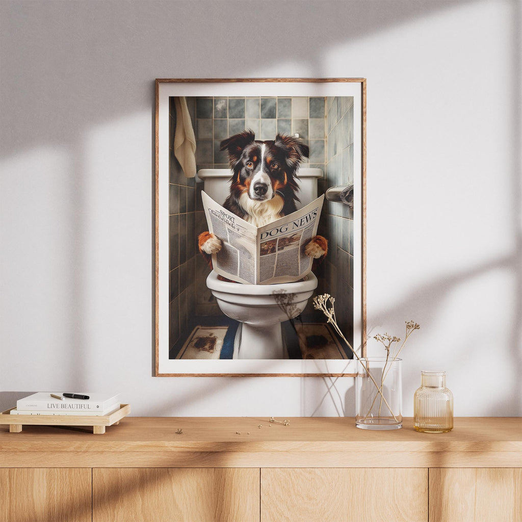 Border Collie Toilet Humour Dog Series image 8