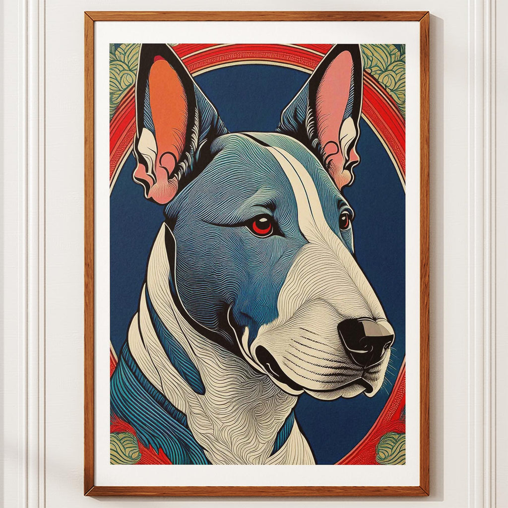 Bull Terrier Hokusai Japanese Inspired Dog Series 3 image 10