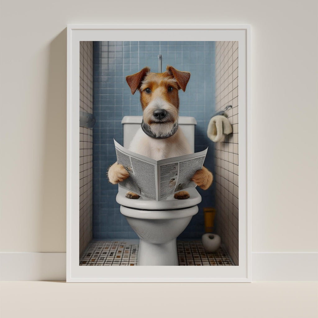 Fox Terrier Toilet Humour Dog Series image 9