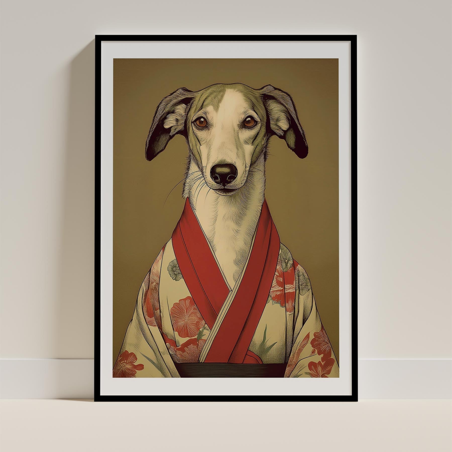 Borzoi Japanse Kimono Dog Series image 0