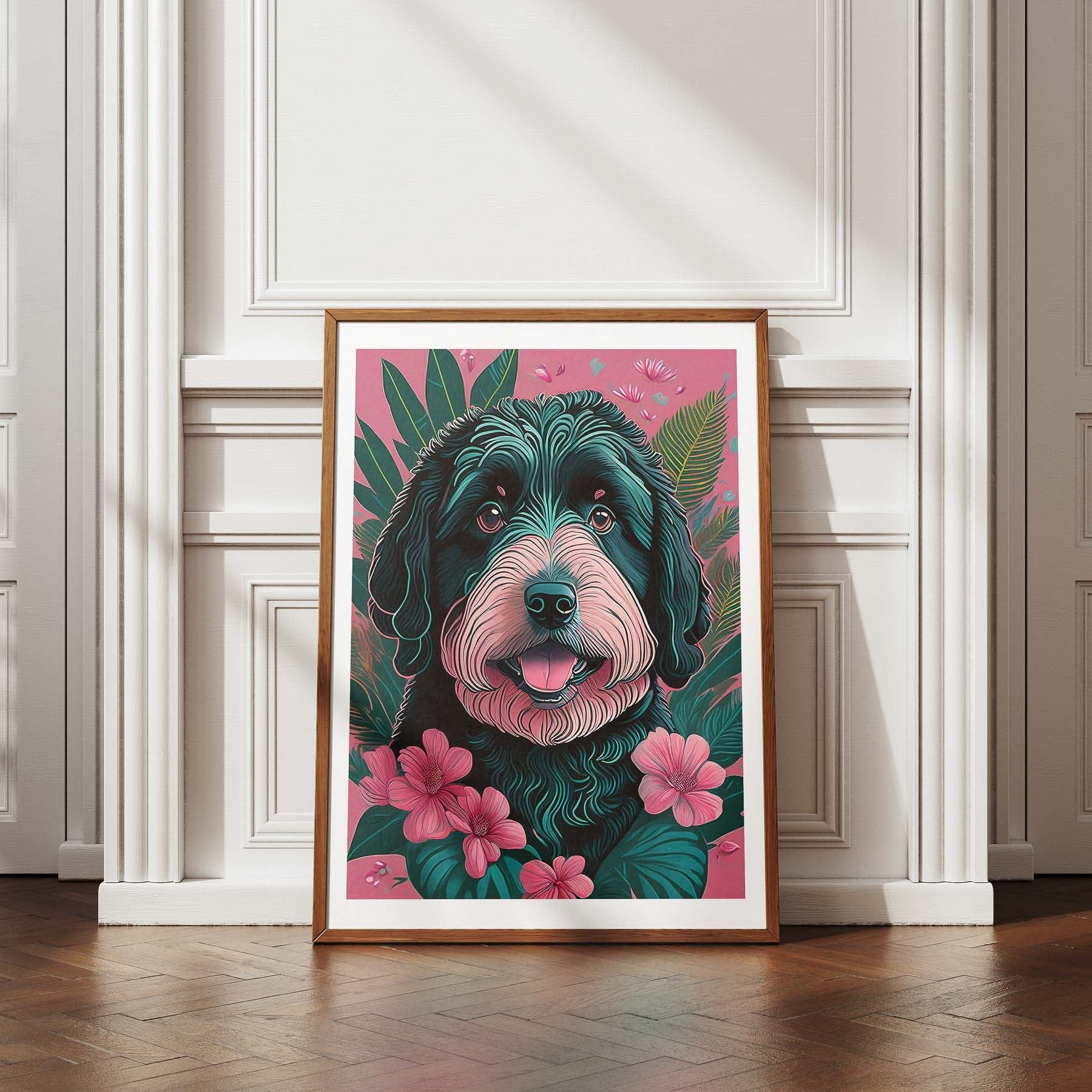 Old English Sheepdog Flowery Dog image 4
