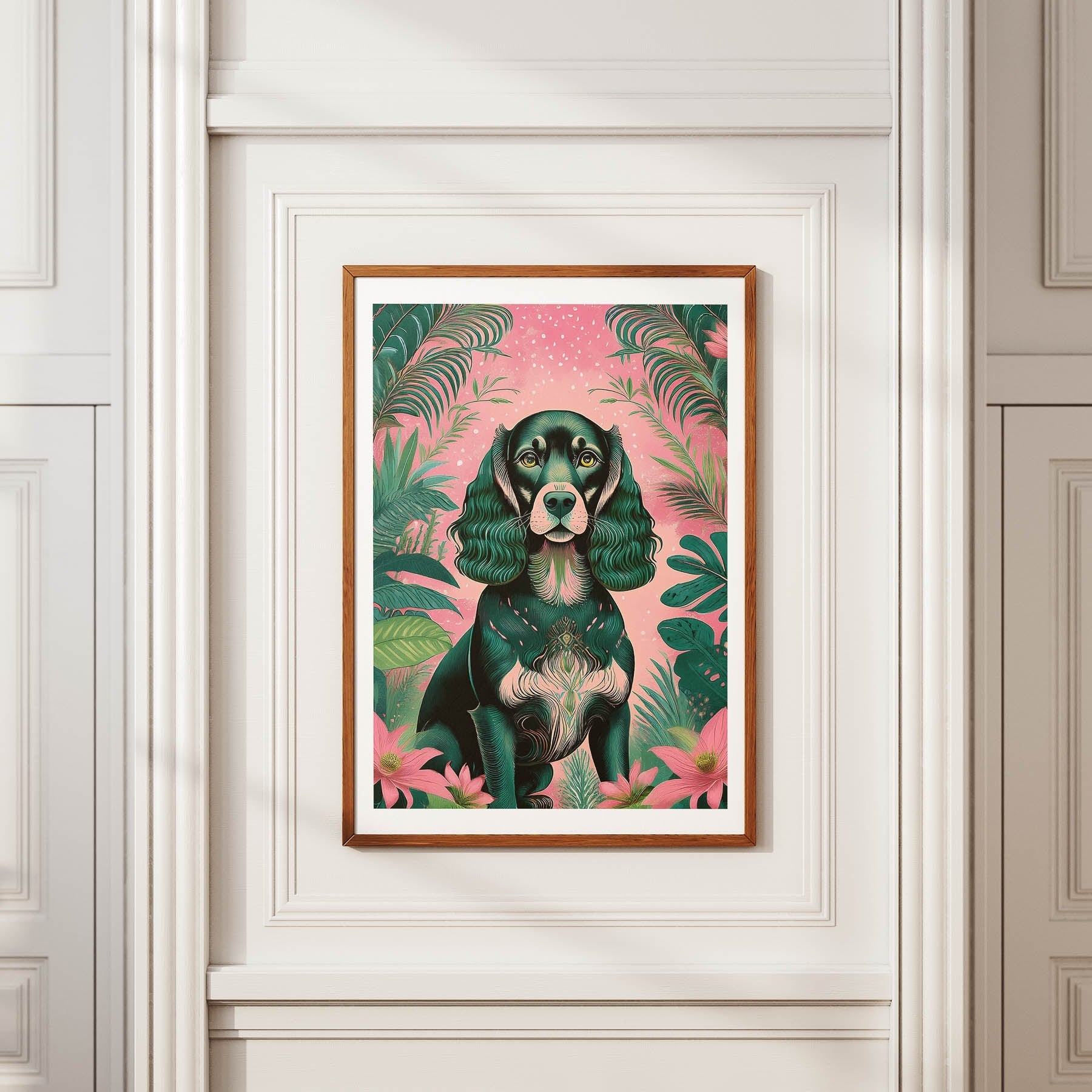 Cocker Spaniel Flowery Dog image 3