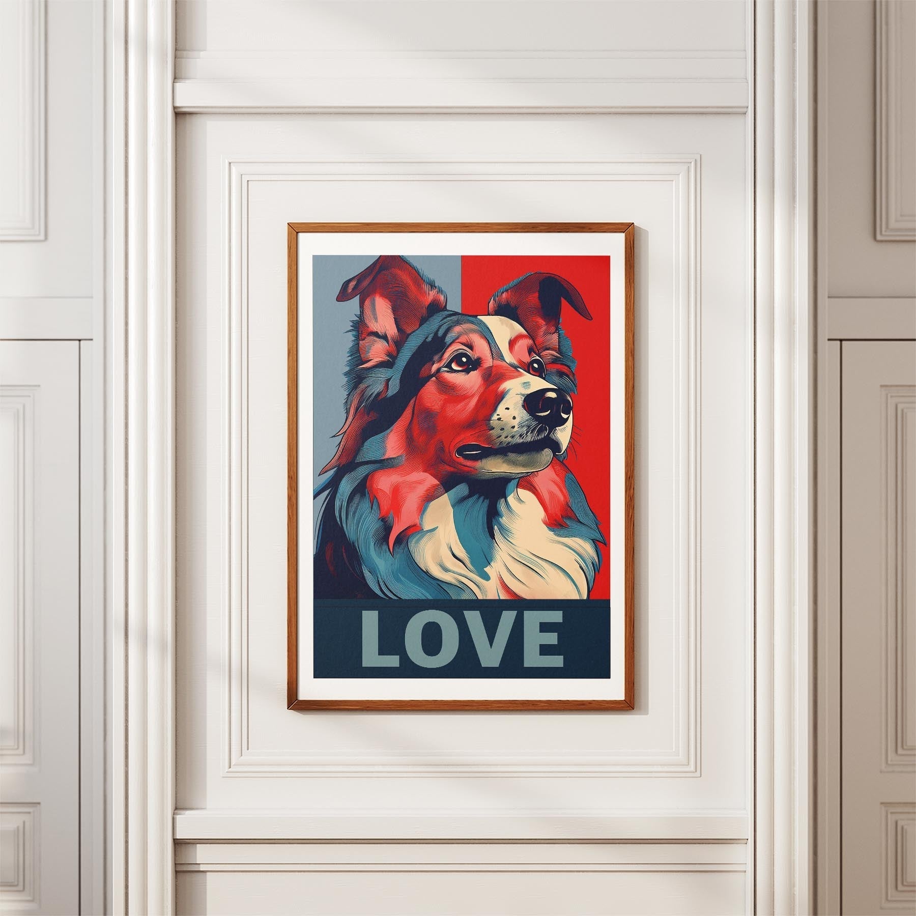 Shetland Sheepdog LOVE Series Inspired by the Obama Poster image 3