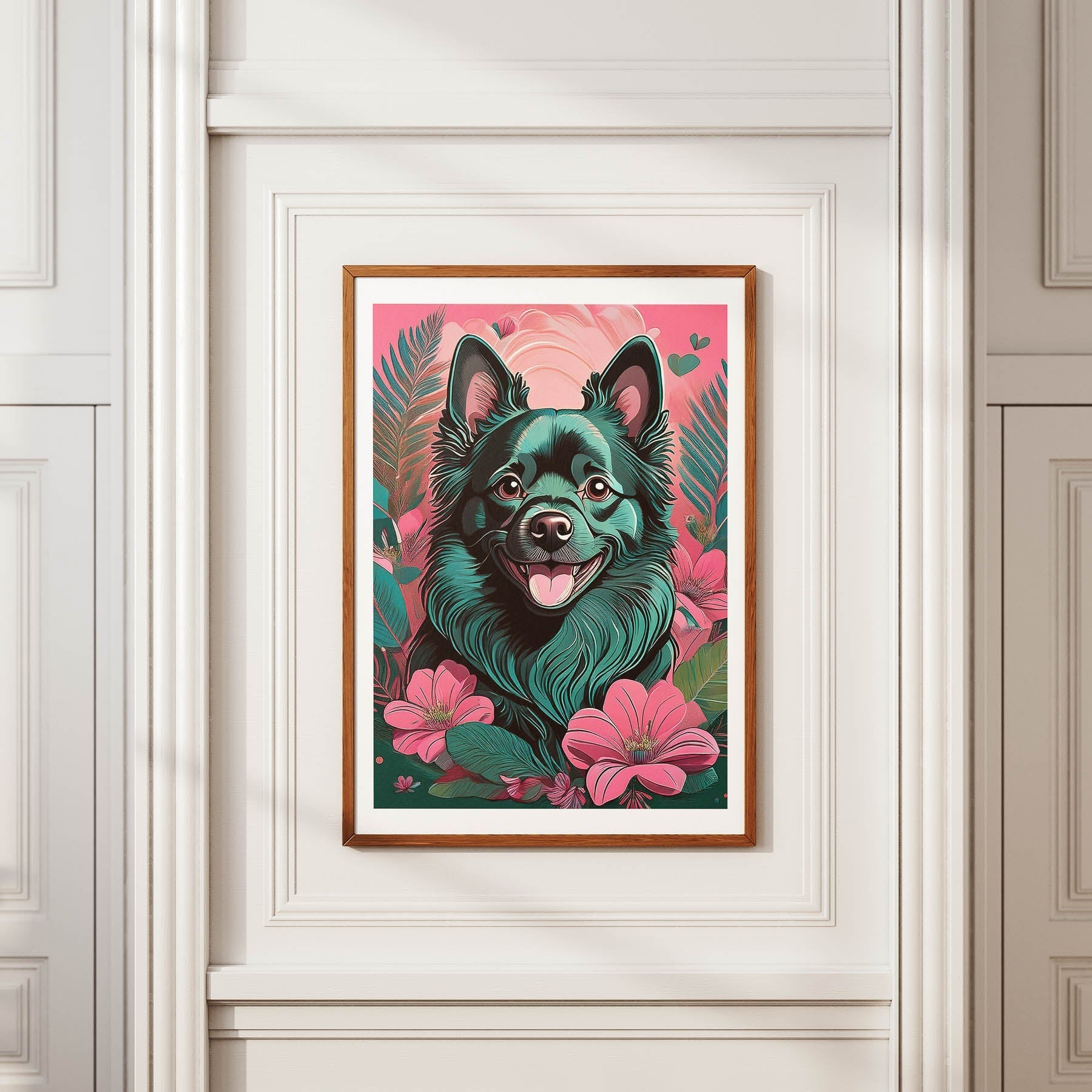 German Spitz Flowery Dog image 3