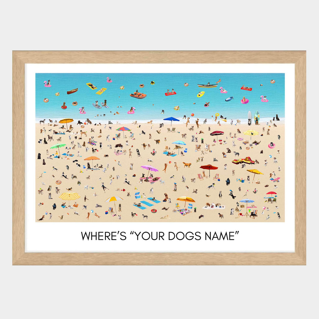 Where is Your Dog Beach Scene WITH TEXT image 0