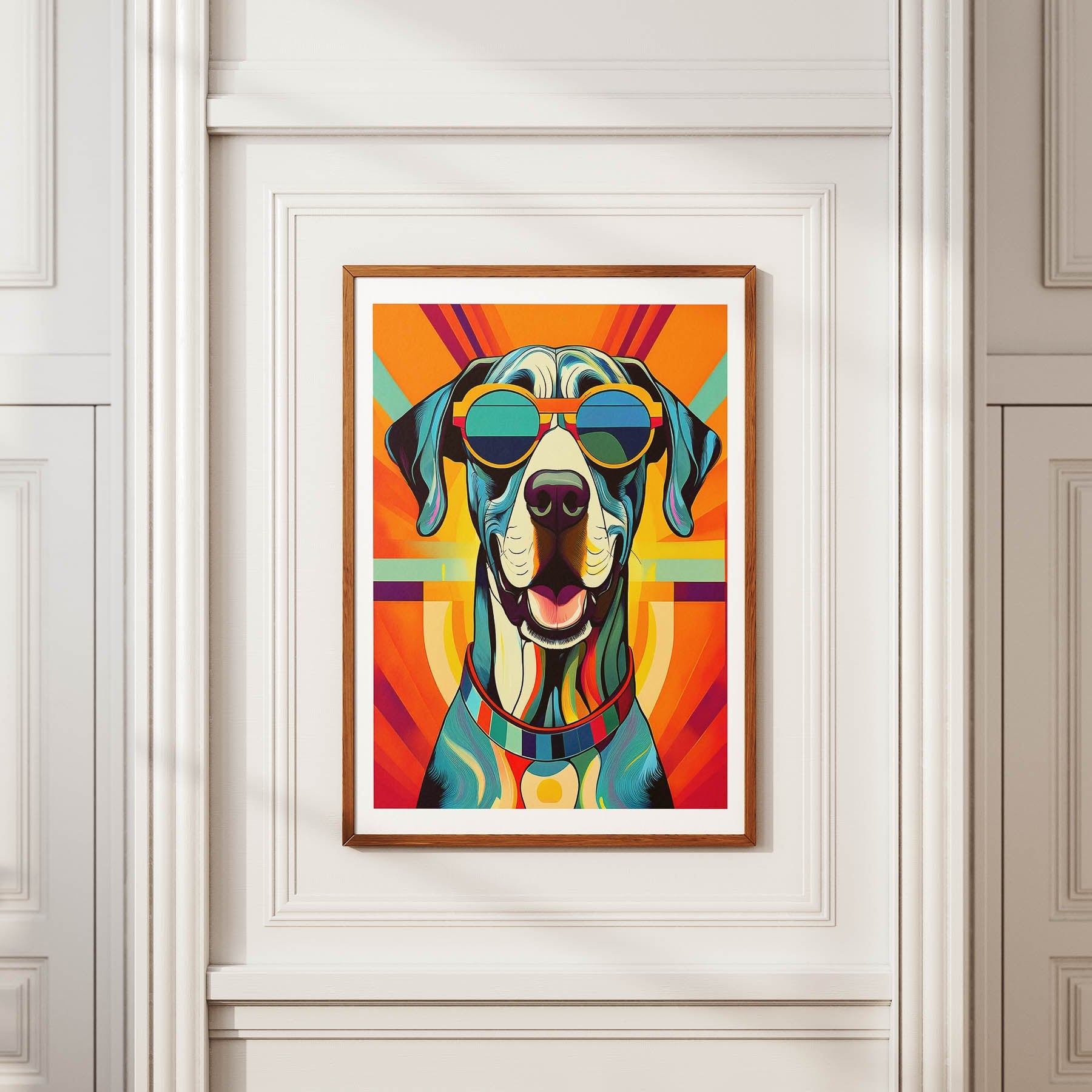 Great Dane In Colourful Sunnies 1 image 2