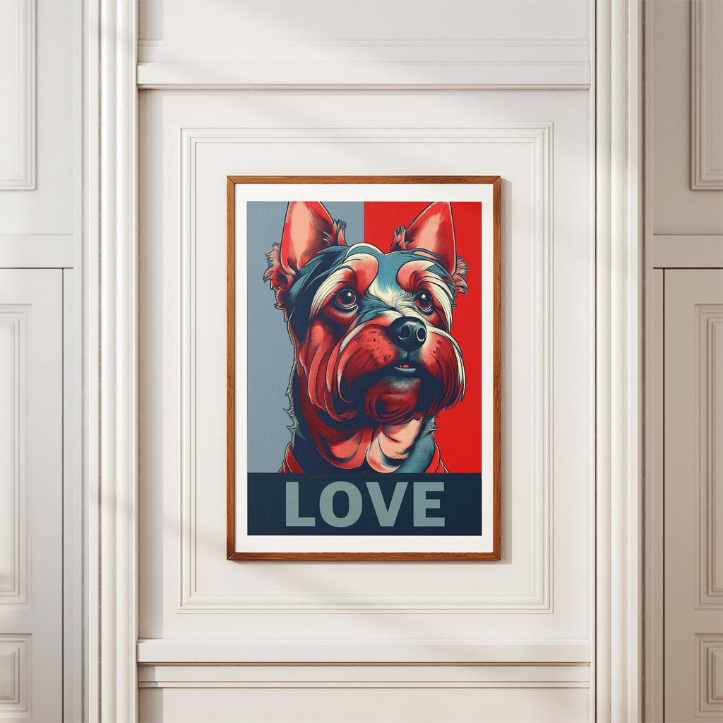 Yorkshire Terrier LOVE Series Inspired by the Obama Poster image 3