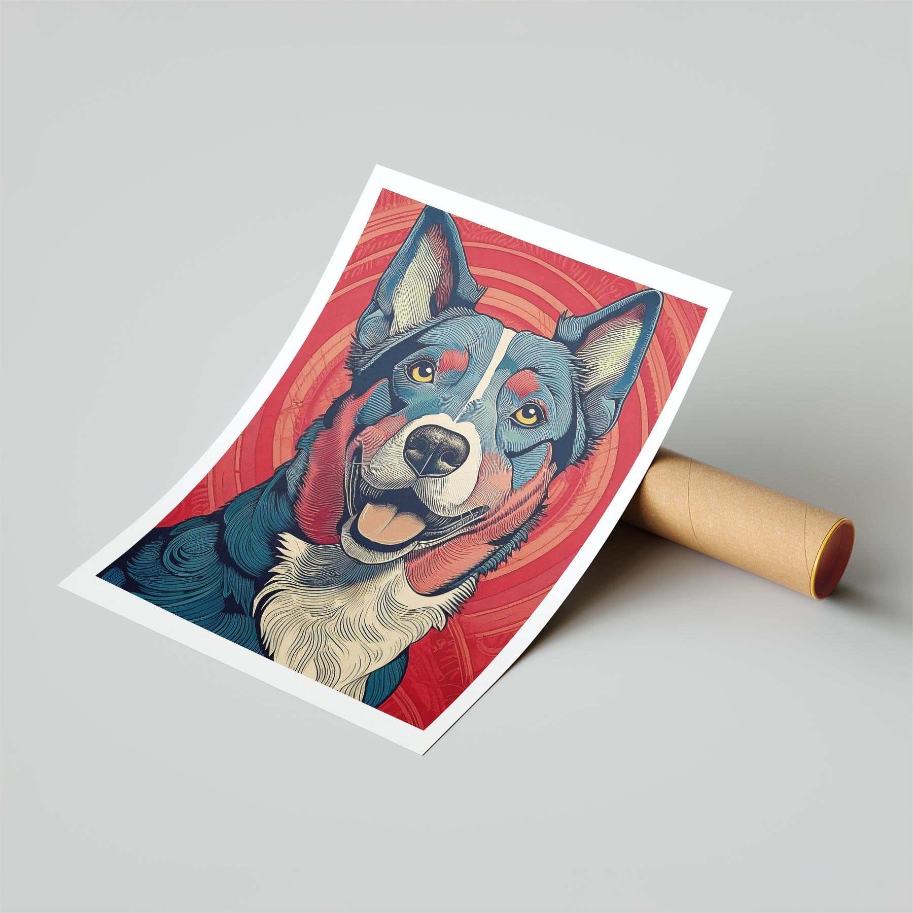 Kelpie Hokusai Japanese Inspired Dog Series 1 image 6