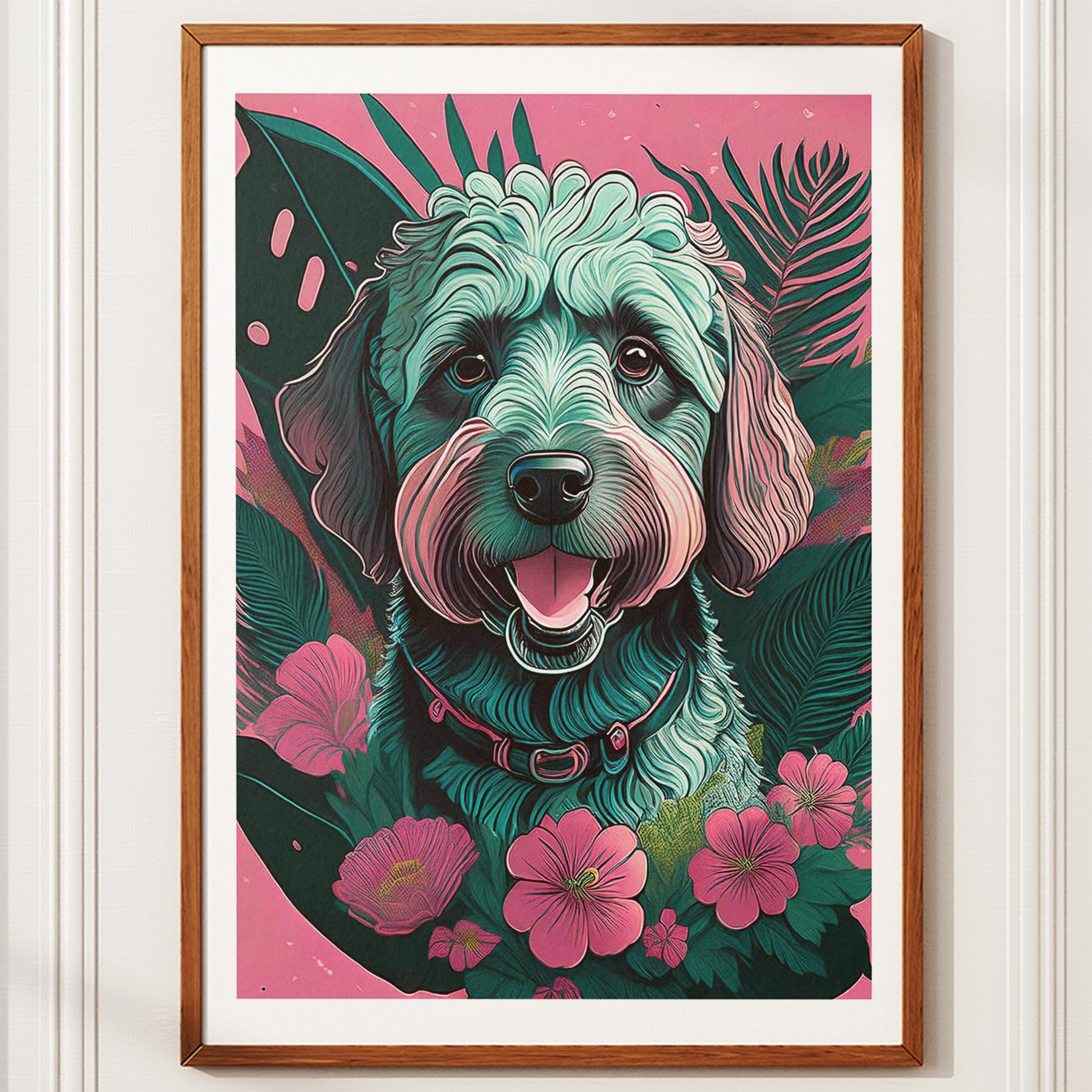 Groodle 2 Flowery Dog image 10