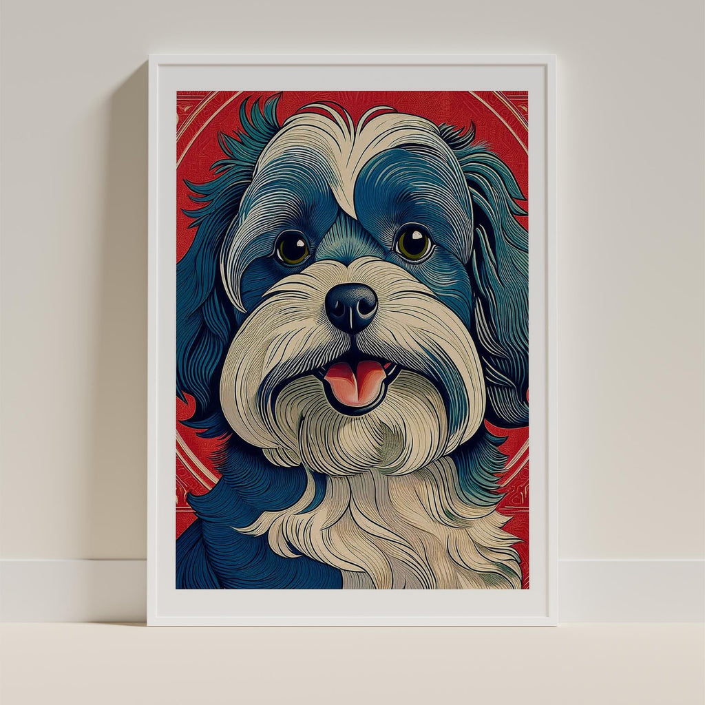 Poodle Hokusai Japanese Inspired Dog Series image 9