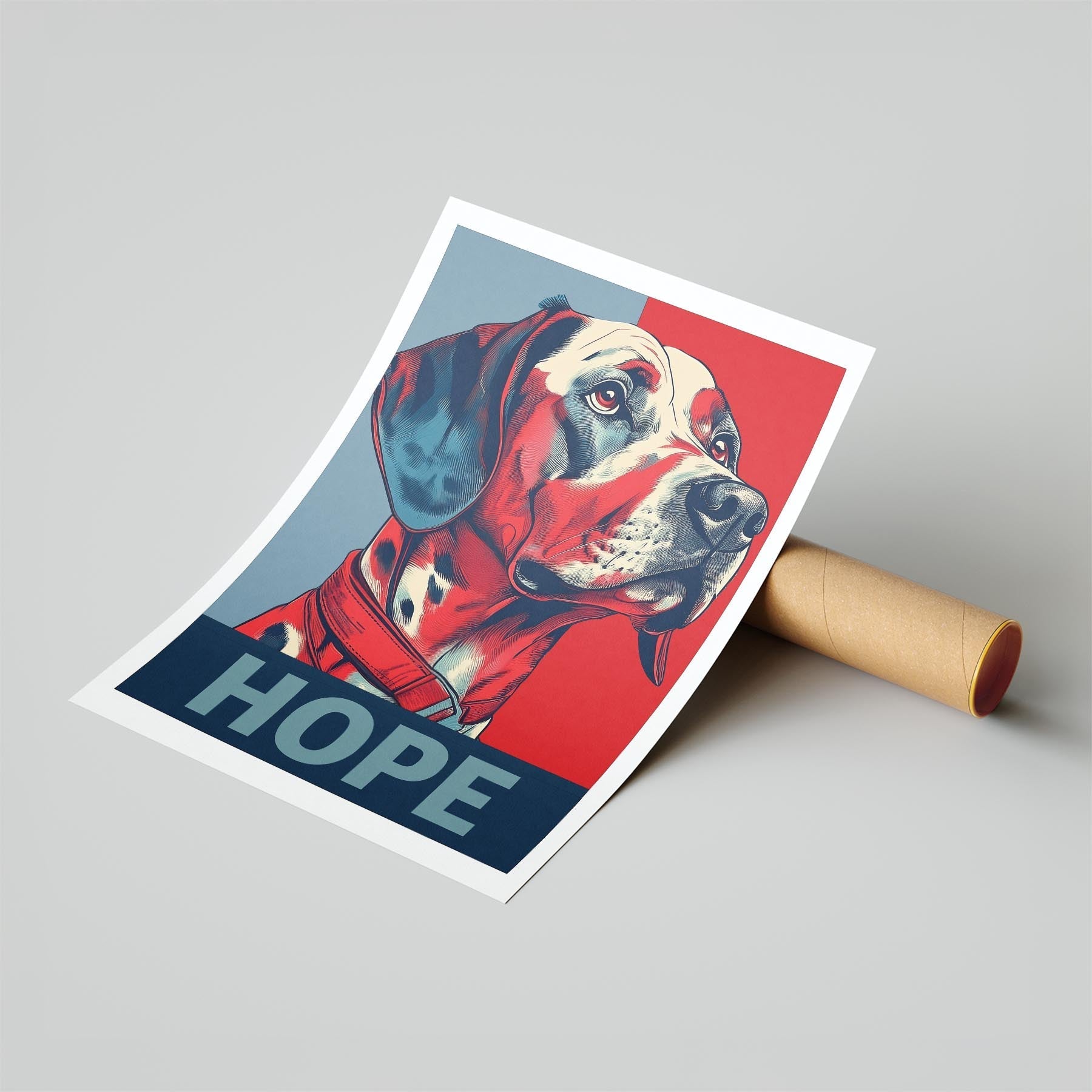 Dalmatian HOPE Series Inspired by the Obama Poster image 6