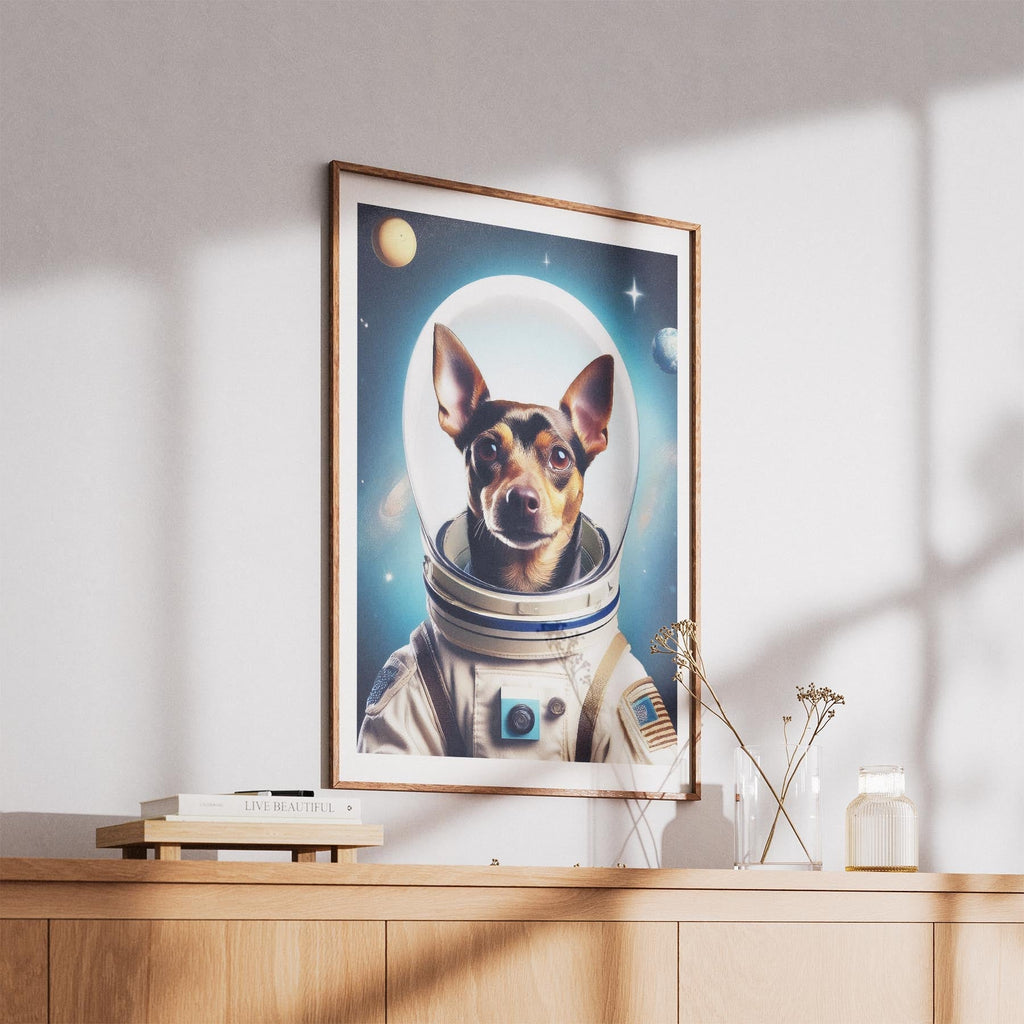 Miniature Pinscher Astronaut Dog Series image 5