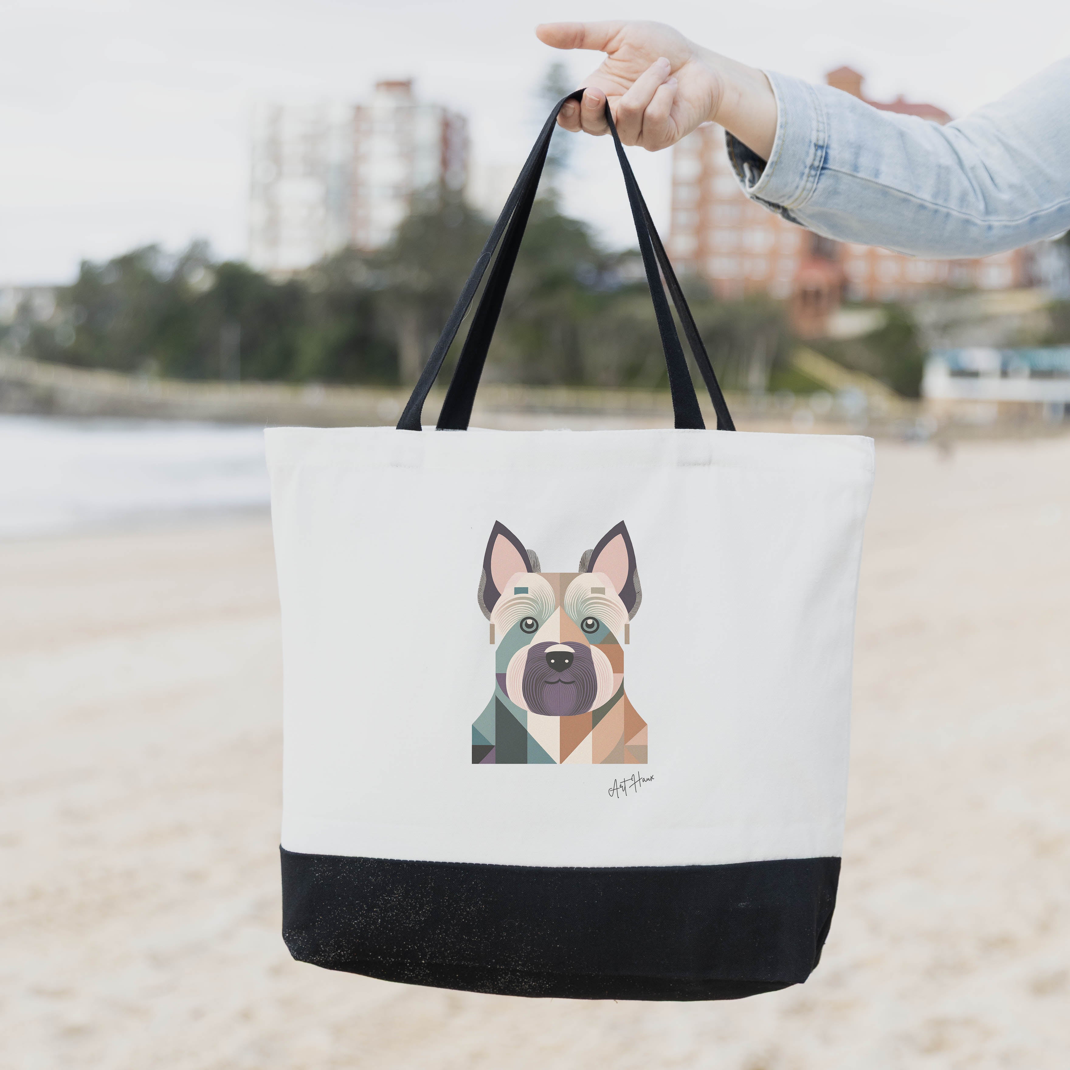 Bedlington Terrier Vintage Chic Graphic Bag image 1