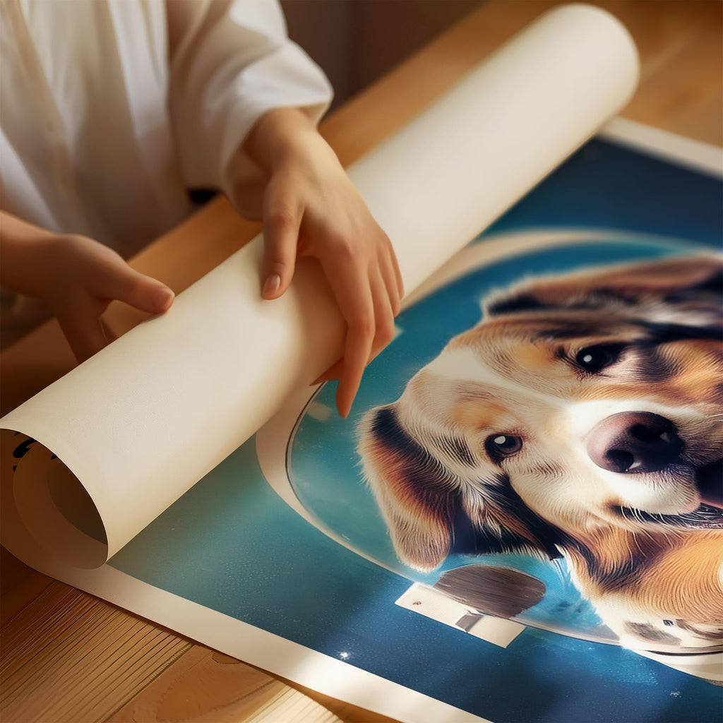 Australian Shepherd Astronaut Dog Series with Text Astro Dog image 1