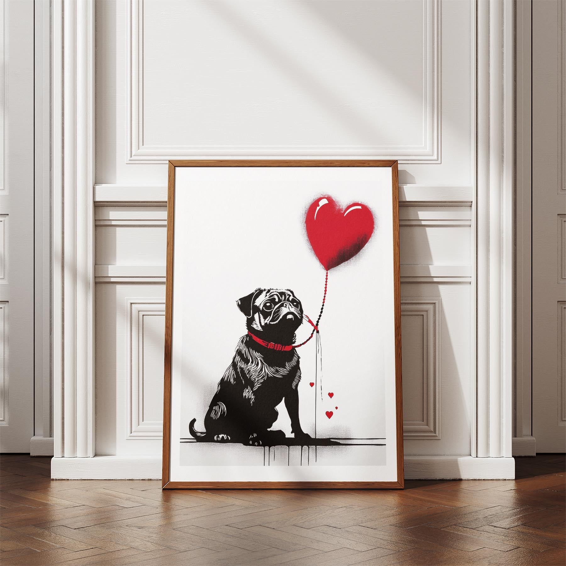 Pug DOGSY Series inspired by the Art of Banksy image 4