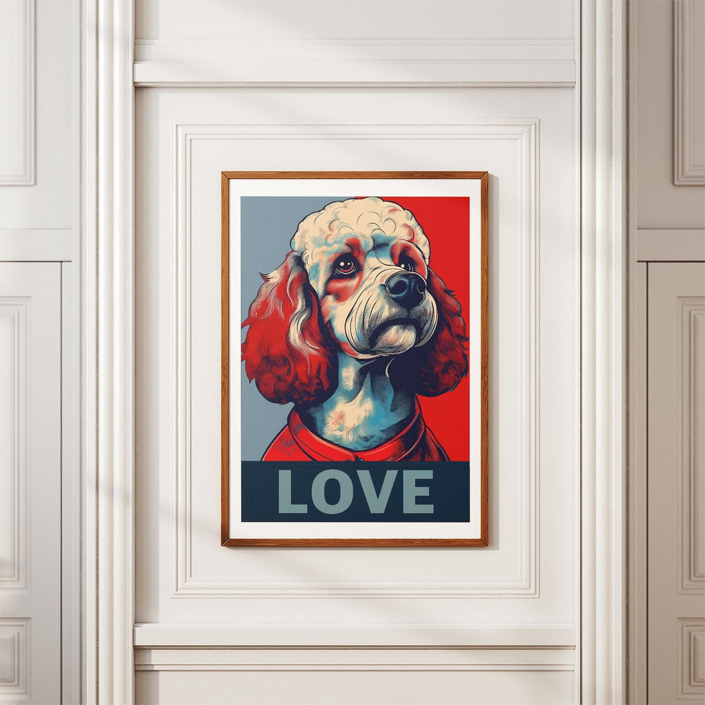 Poodle LOVE Series Inspired by the Obama Poster image 3