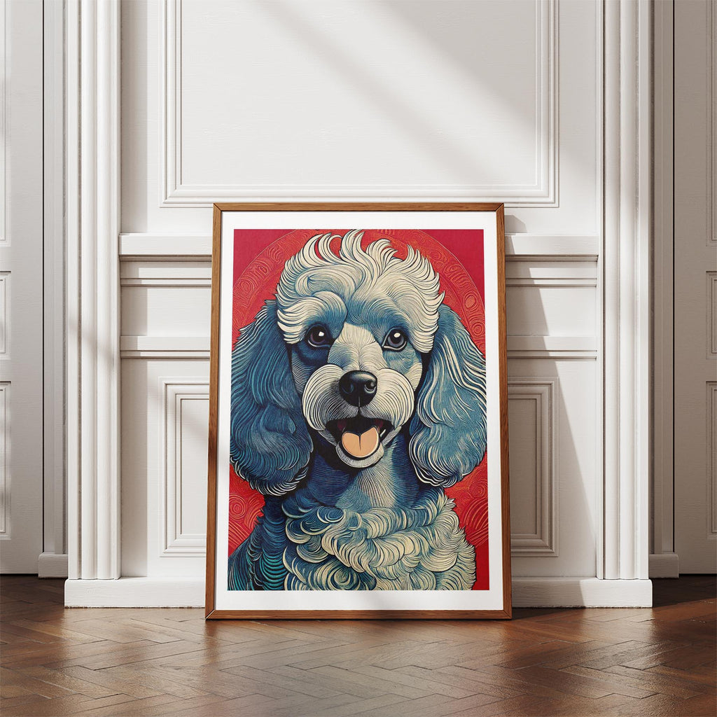 Poodle Hokusai Japanese Inspired Dog Series 1 image 4