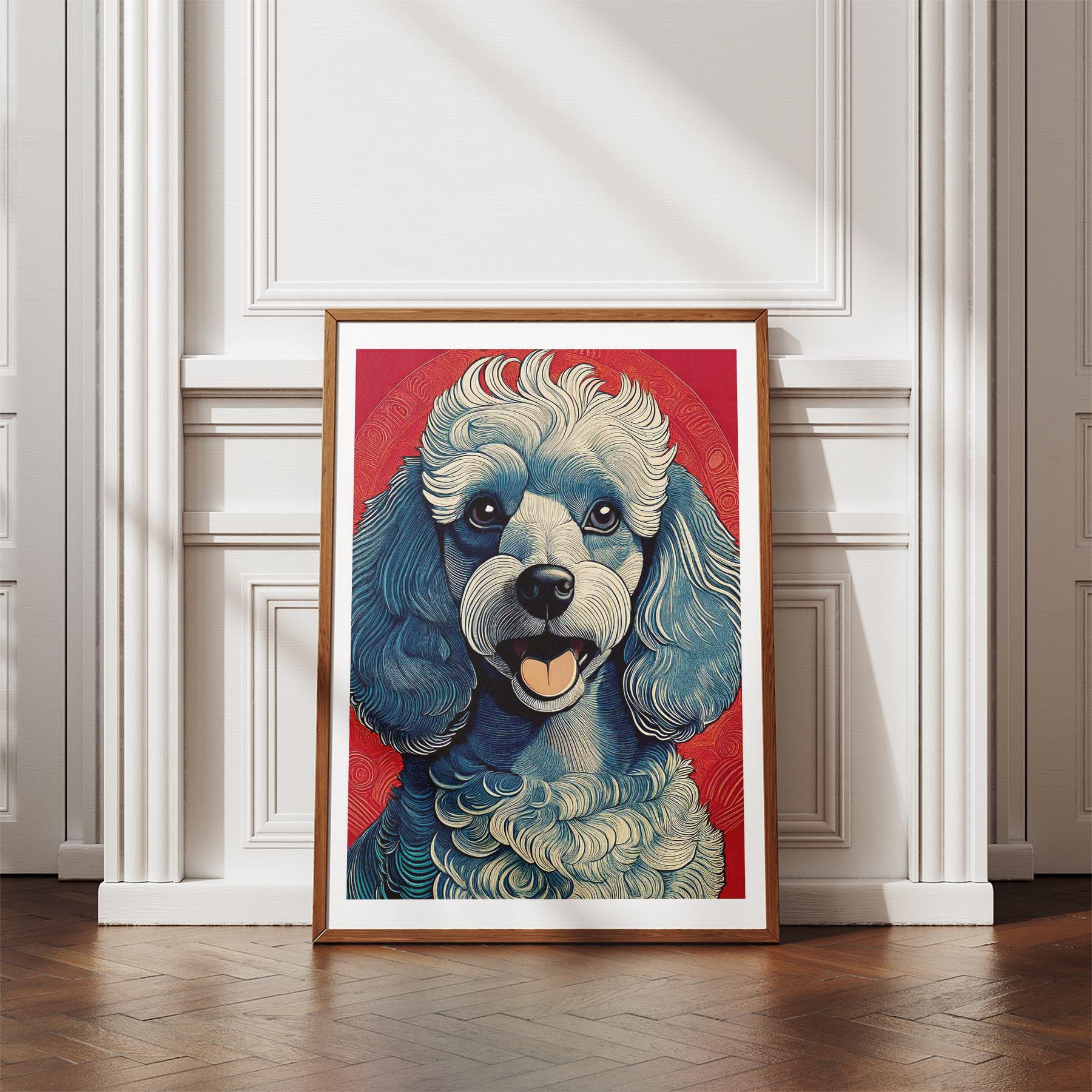 Poodle Hokusai Japanese Inspired Dog Series 1 image 4