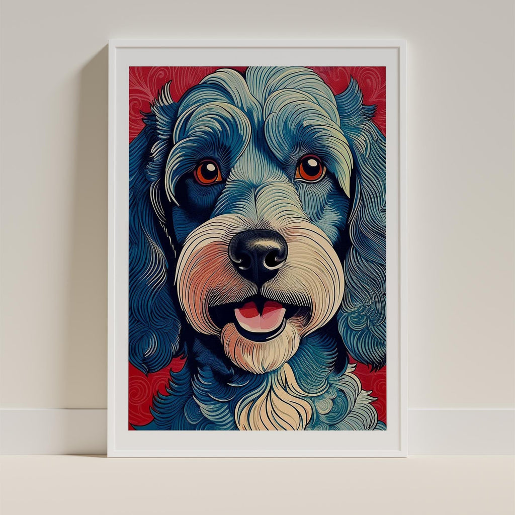 Cavoodle Hokusai Japanese Inspired Dog Series 3 image 9