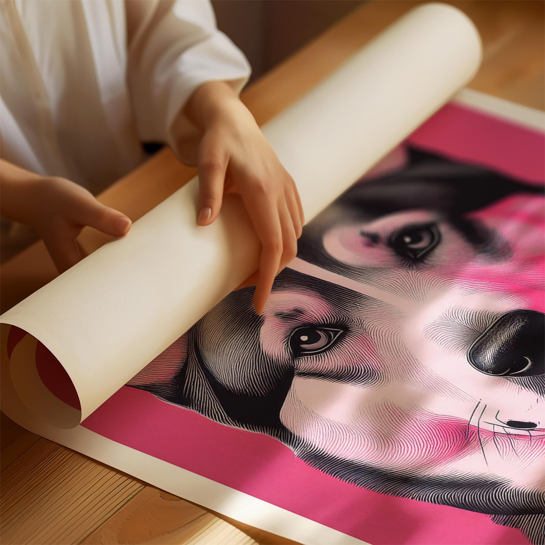 Alaskan Malamute Pink and Black Dog Series 2 image 1