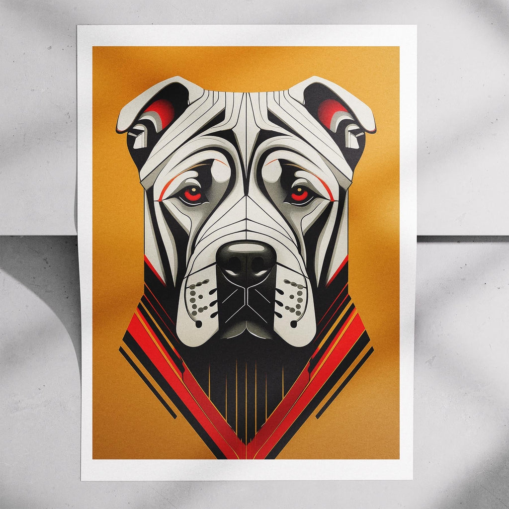 Shar Pei Geometric Orange Series image 7