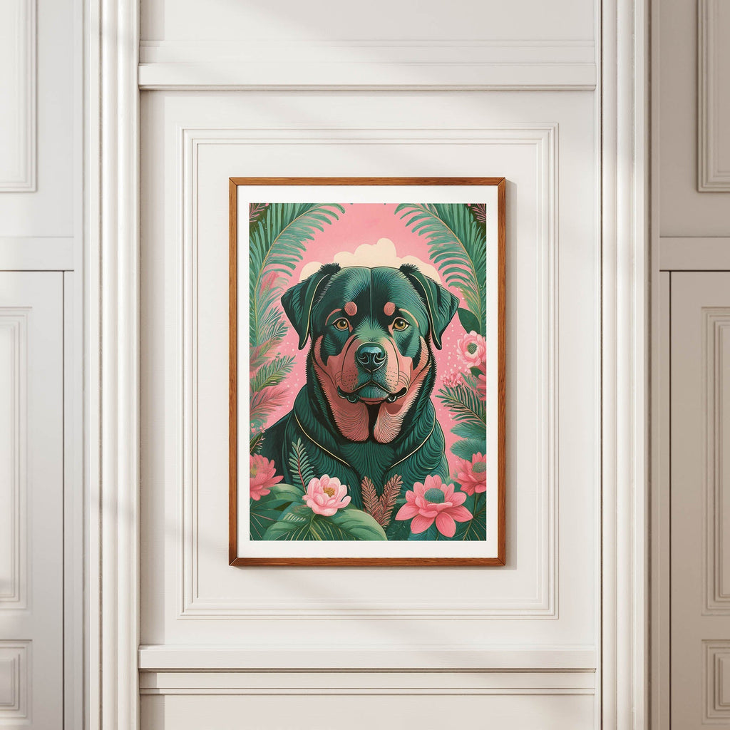 Rottweiler Flowery Dog image 3