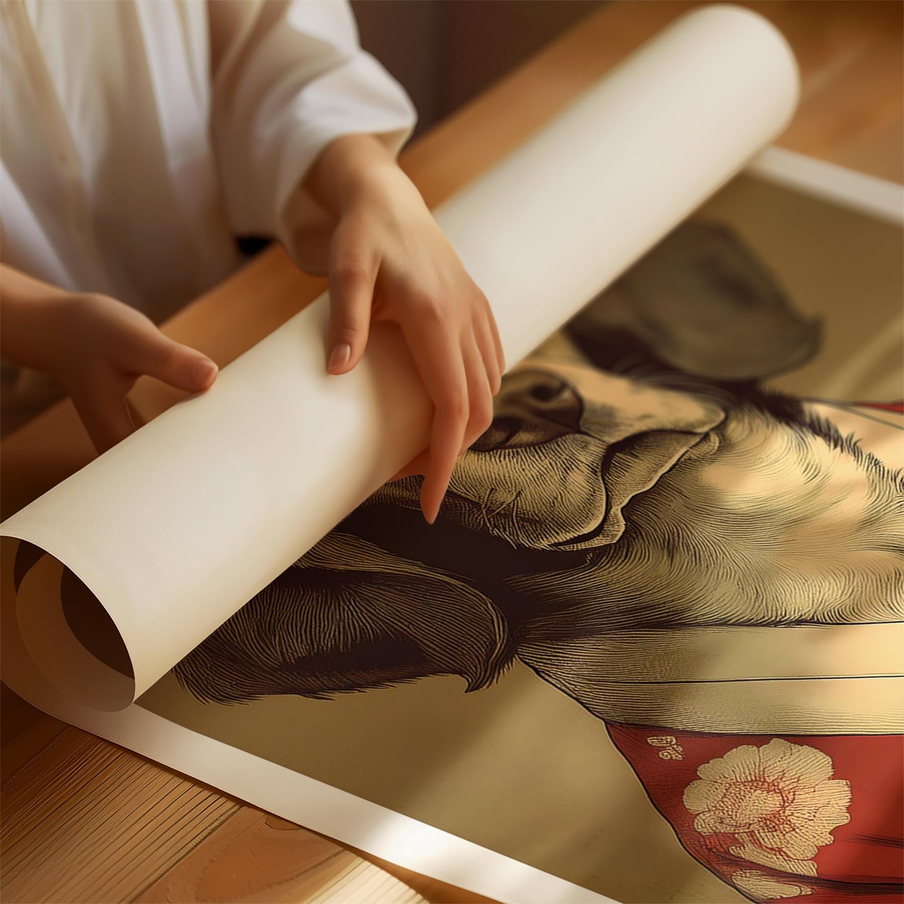 Murray River Retriever Japanse Kimono Dog Series image 1