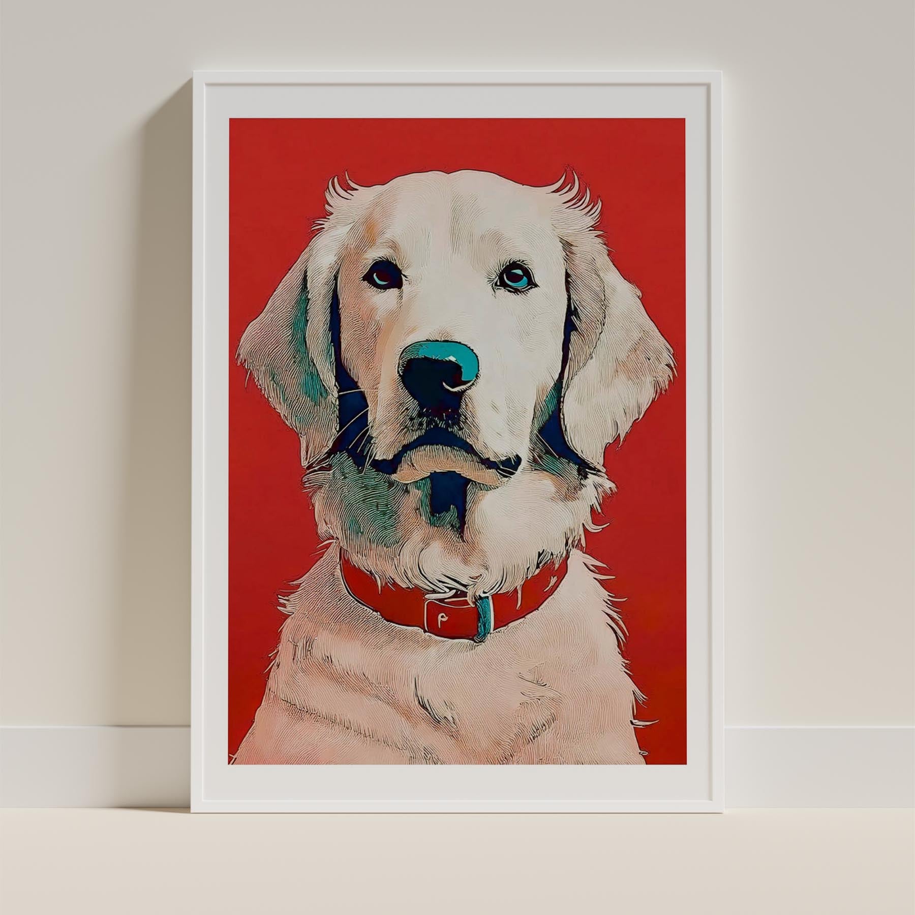 Curly Coated Retriever Red Dog Series image 9