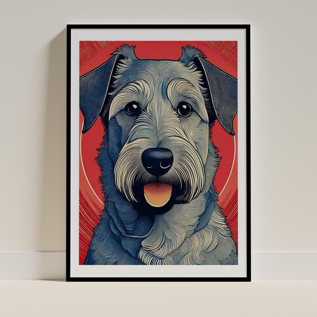 Irish Terrier Hokusai Japanese Inspired Dog Series image 0